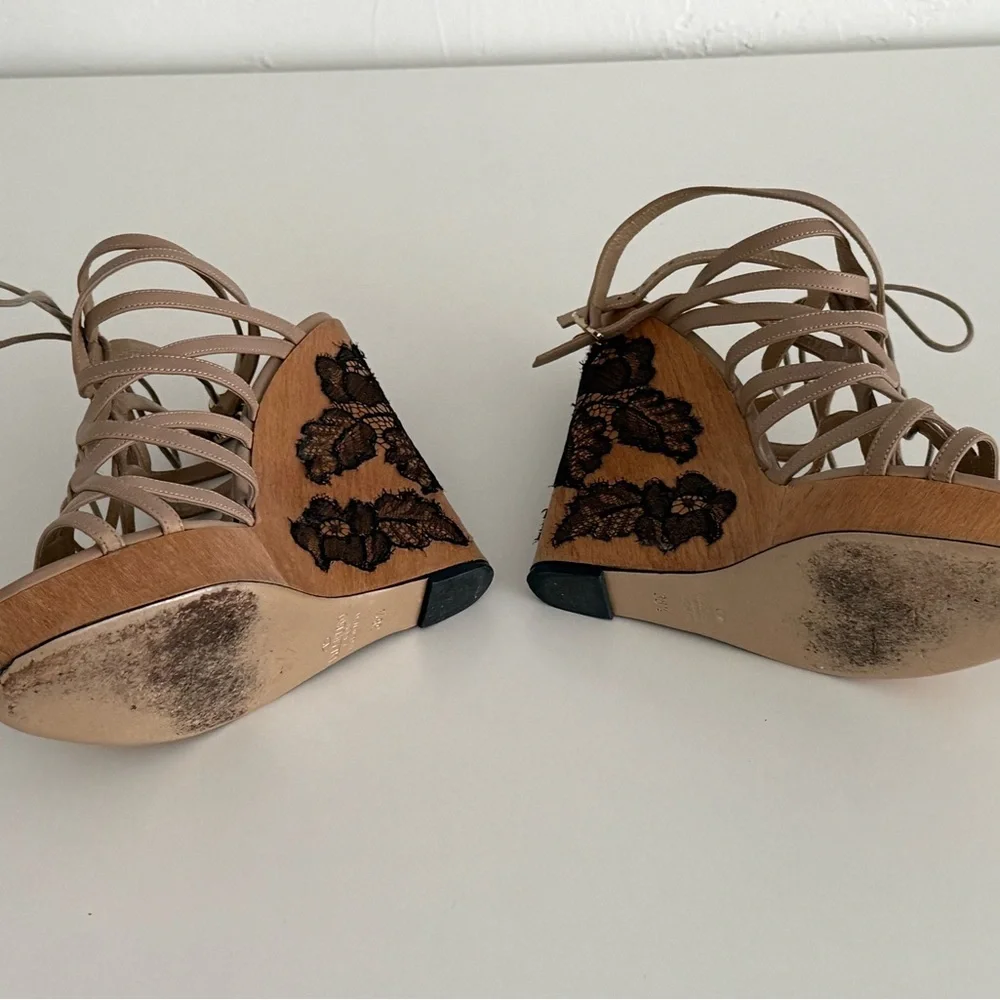 Valentino wedge heels EUC